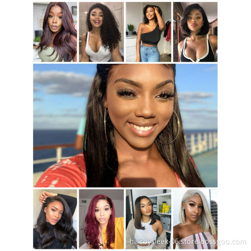 Rebecca different ombre colors long straight deep body wave braid synthetic hair headband wig Synthetic Hair Wig for black woman